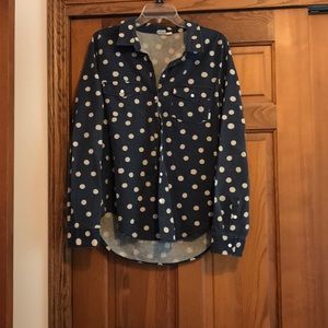 Nearly new polka dot shirt